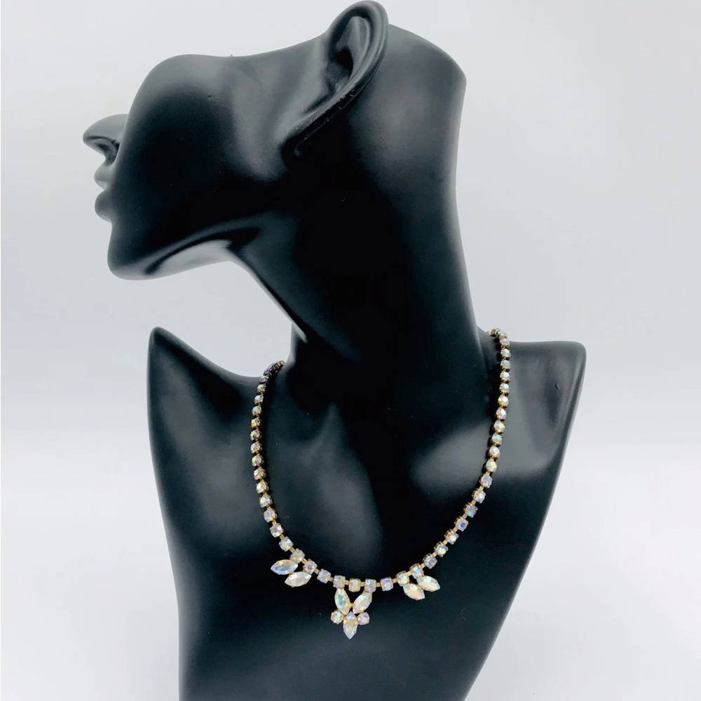 Vintage 1960s Aurora Borealis Diamanté Necklace